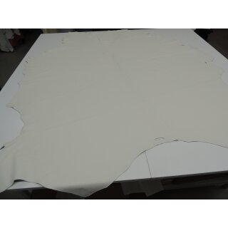 Lederhaut Rindleder Polsterleder mit Fleckschutz creme hell 3,56
