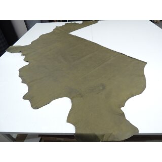 Lederhaut Büffelleder Polsterleder Antikleder olive ca. 2 qm