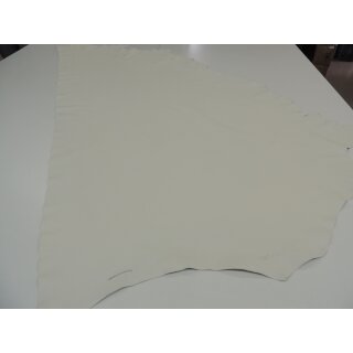 Halbe Haut Rindleder Polsterleder mit Fleckschutz creme hell 2,50 qm